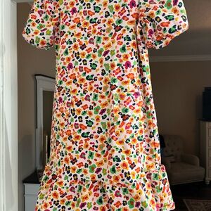 Colorful Leopard Print Dress